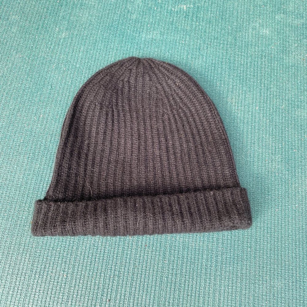 Navy Cashmere Beanie